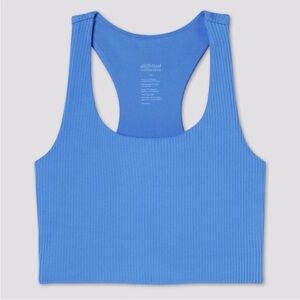 Girlfriend Collective Azure Ribbed Sports Bra